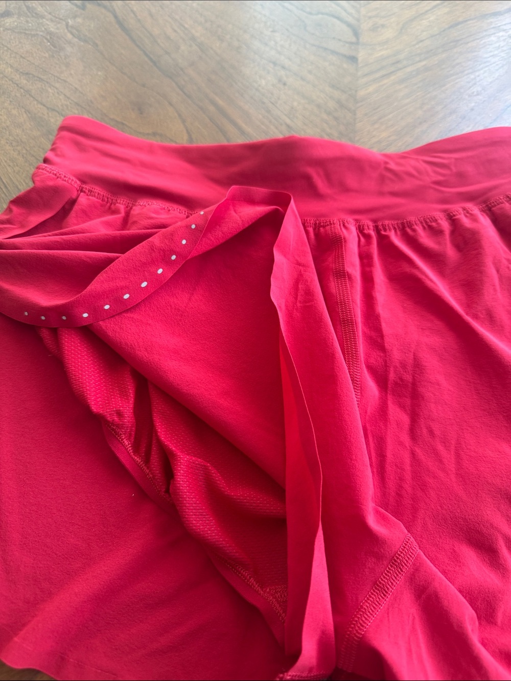 Lululemon Fast and Free Reflective High-Rise Classic-Fit Short 3" Dark Red - Picture 6 of 7